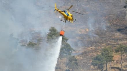 BUSANO - Allerta incendi, più elicotteri pronti al decollo