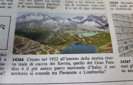 CERESOLE REALE - Il cuore del Parco nazionale del Gran Paradiso sulla «Settimana Enigmistica»