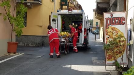RIVAROLO - Incidente in un cantiere edile, operaio ferito - FOTO
