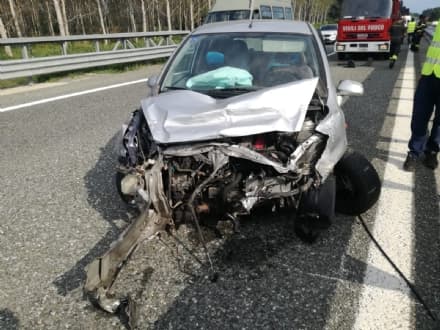 SAN GIORGIO - Incidente in autostrada, ferita ragazza di Caluso