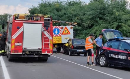 SAN BENIGNO CANAVESE - Tampona un camion e muore sul colpo: vittima un 57enne di Montanaro - FOTO e VIDEO