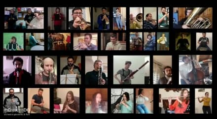 CANAVESE - L'orchestra giovanile di fiati «inCrescenDO» suona l'inno di Mameli ai tempi del coronavirus - VIDEO