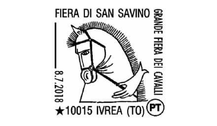 IVREA - Un annullo filatelico speciale per la Fiera di San Savino
