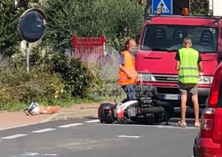 BORGOFRANCO - Auto contro scooter: un ferito grave al Cto