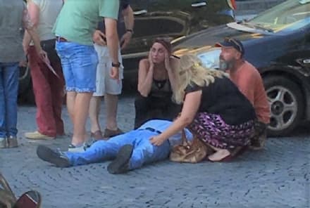 CUORGNE' - Un uomo di Favria investito mentre attraversa la strada vicino al bar Umberto - FOTO