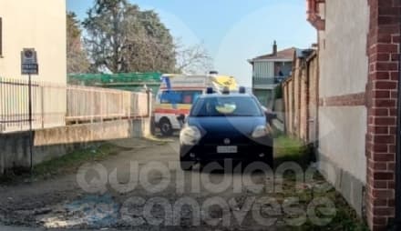 RIVAROLO CANAVESE - Violenta lite in famiglia, donna ferita al volto finisce in ospedale - FOTO