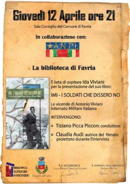 FAVRIA - Un libro per ricordare la vicenda degli internati italiani nei lager nazisti