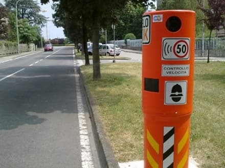 RIVAROSSA - Autovelox accesi per limitare la velocità delle auto