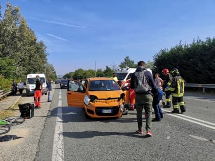 RIVAROLO CANAVESE - Un altro incidente stradale sul ponte dell'Orco: due donne di Agliè ferite - FOTO e VIDEO