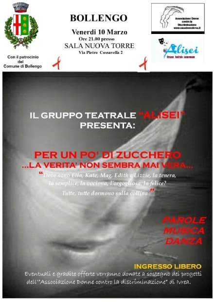 BOLLENGO - Per l'otto marzo a teatro contro il femminicidio