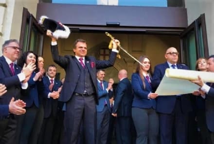 IVREA - E' iniziato lo Storico Carnevale 2020 con l'investitura del Generale Alberto Bombonato - FOTO