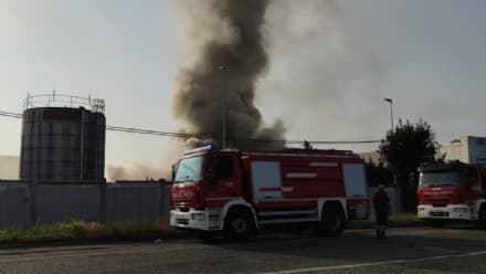 VOLPIANO - Incendio all'Amiat Tbd, analisi Arpa escludono l'inquinamento atmosferico della zona