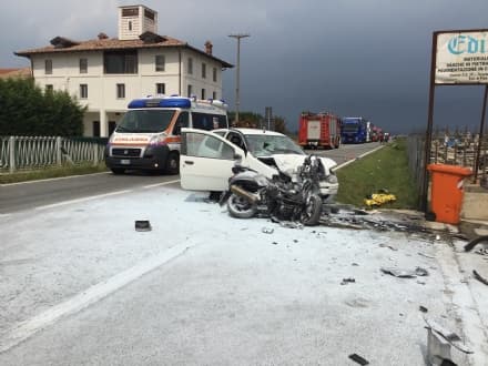 CALUSO - INCIDENTE MORTALE SULLA STATALE 26: LA VITTIMA ERA SU UNO SCOOTER