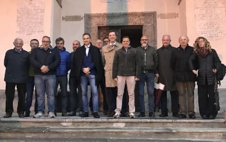 BELMONTE - Alberto Cirio in visita al santuario dopo gli incendi