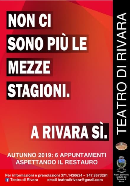 RIVARA - Presentata la «mezza stagione» del teatro: sette spettacoli in programma
