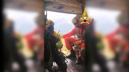 CERESOLE REALE - Due escursionisti salvati dai vigili del fuoco - VIDEO