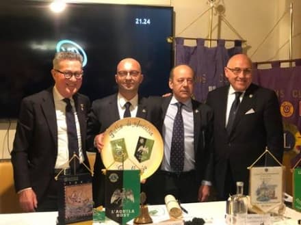 CASTELLAMONTE - Un gemellaggio tra i club dei parchi: i Lions di Alto Canavese e L'Aquila uniscono le forze - FOTO