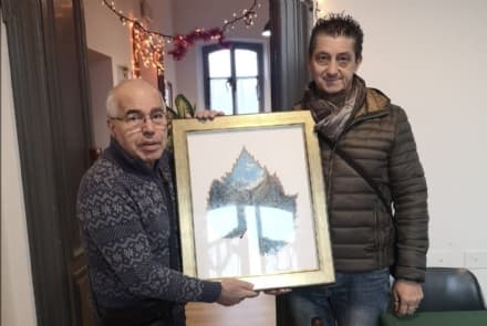 CUORGNE' - Un'opera di Franco Grisolano in dono al centro incontro anziani