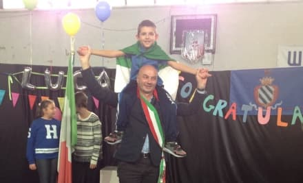 RIVAROLO CANAVESE - Il piccolo Luca Raggino candidato ad «Alfiere della Repubblica»