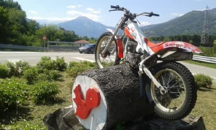 CUORGNE' - Cose da pazzi: rubata la moto del Valli del Canavese Trial Team sulla rotonda
