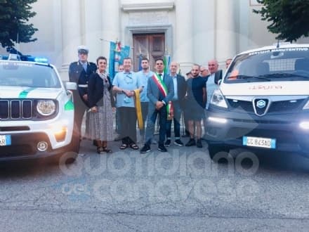 OZEGNA - Inaugurati i nuovi mezzi della polizia locale e dei cantonieri - FOTO