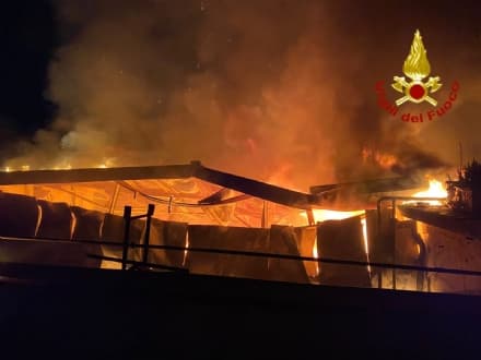 CASELLE - Falegnameria distrutta da un furioso incendio: altre quattro aziende danneggiate dalle fiamme - FOTO