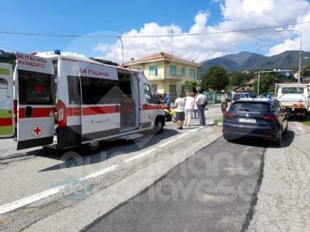 CUORGNE' - Pedone investito in via Brigate Partigiane mentre attraversa la strada - FOTO