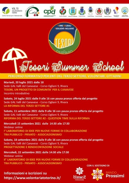 RIVARA - «Tesori», il volontariato che promuove il benessere di tutti