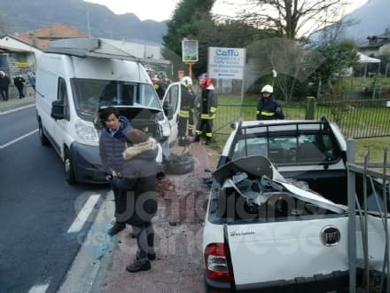 CAREMA - Grave incidente stradale sulla statale 26: due feriti. Una donna elitrasportata d'urgenza al Cto - FOTO