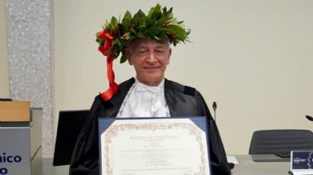 VOLPIANO - A Luciano Bonaria la laurea honoris causa del Politecnico in ingegneria meccatronica