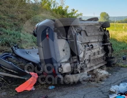 STRAMBINELLO - 15enne lotta tra la vita e la morte dopo l'incidente sulla pedemontana - FOTO