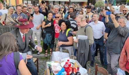CHIVASSO - Torteria, manifestazione in piazza: 165 multe elevate da carabinieri, polizia locale e guardia di finanza