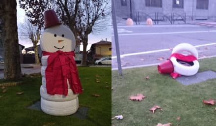 MAZZE' - Vandali contro il Natale: devastate le decorazioni realizzate dai volontari della Pro loco