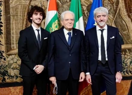CHIVASSO - Pecco Bagnaia ha incontrato il presidente della Repubblica, Sergio Mattarella - FOTO
