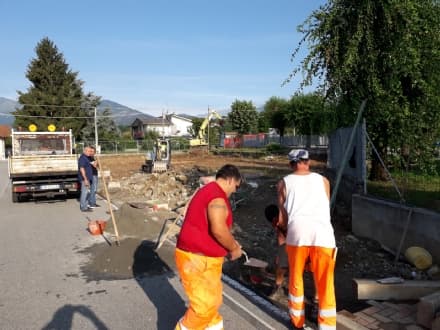 CASTELLAMONTE - Partiti i lavori a Spineto in via delle scuole