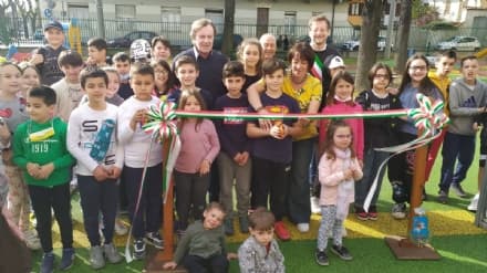 SAN MAURIZIO CANAVESE - Inaugurato il parco giochi di piazza San Rocco
