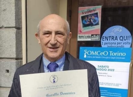 CASTELLAMONTE - Consegnata al dottor Domenico Garaffa la medaglia al merito professionale - FOTO
