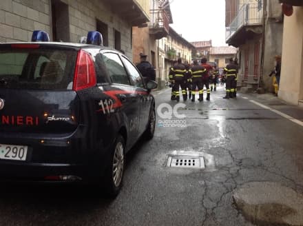 VALPERGA - Dopo il crollo del campanile, tre famiglie restano (per ora) senza casa