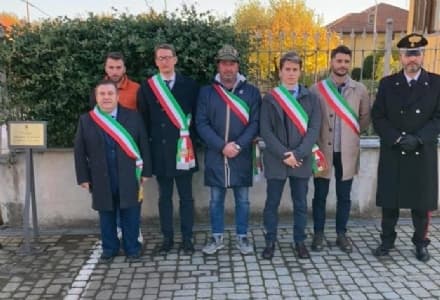 VALPERGA - IV Novembre: inaugurata piazza Milite Ignoto - FOTO