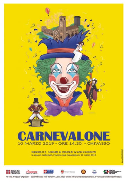 CHIVASSO - Tutto pronto per il Carnevalone 2019 - IL PROGRAMMA