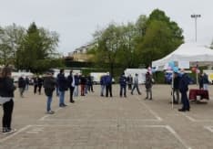 RIVAROLO CANAVESE - «Il lavoro è dignità, non carità»: la protesta degli ambulanti al mercato del sabato - FOTO