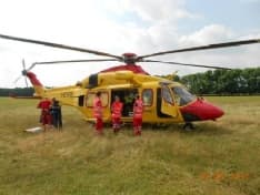 SAN PONSO - Grave incidente stradale: motociclista ferito al Cto