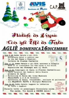 AGLIE' - Elfi, vespe e Babbo Natale: una domenica di festa per le famiglie
