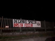 IVREA - Striscione di CasaPound contro spaccio e degrado in città