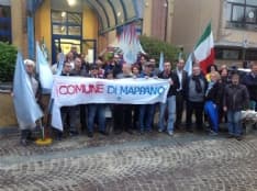 BORGARO - Protesta per Mappano Comune in municipio - FOTO