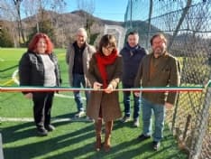 COLLERETTO CASTELNUOVO - Inaugurato il campetto sportivo della scuola di Valle - FOTO e VIDEO