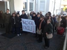 CUORGNÈ - Manifestazione di protesta davanti all'ospedale: assente la politica - FOTO