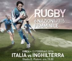 RUGBY - Italia-Inghilterra: il «6 Nazioni» femminile allo stadio Pistoni di Ivrea