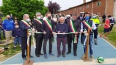 SAN MAURIZIO CANAVESE - Inaugurato il nuovo campo da basket - FOTO