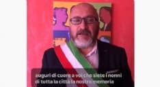 CUORGNE' - Gli auguri di Buona Pasqua del sindaco agli ospiti della casa di riposo - VIDEO